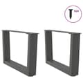 Miniatyrbilde 3 av 10: vidaXL Salongbordben V-formet 2 stk antrasitt 50x(30-31,3) cm stål