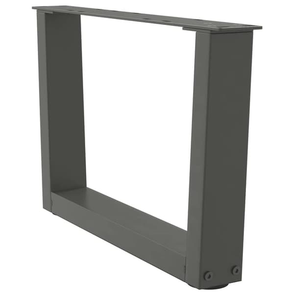 vidaXL Salongbordben V-formet 2 stk antrasitt 50x(30-31,3) cm stål