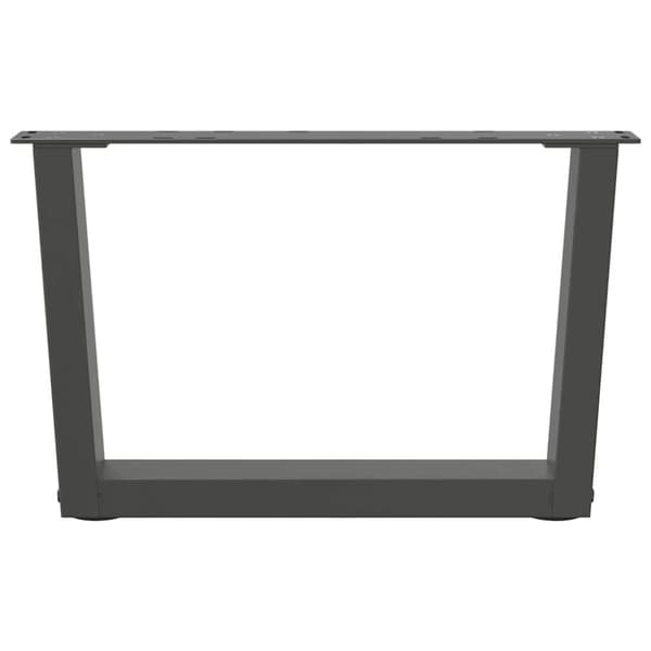 vidaXL Salongbordben V-formet 2 stk antrasitt 50x(30-31,3) cm stål
