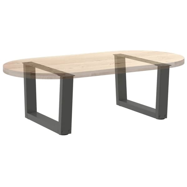 vidaXL Salongbordben V-formet 2 stk antrasitt 50x(30-31,3) cm stål