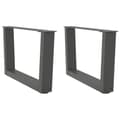 Miniatyrbilde 1 av 10: vidaXL Salongbordben V-formet 2 stk antrasitt 50x(30-31,3) cm stål