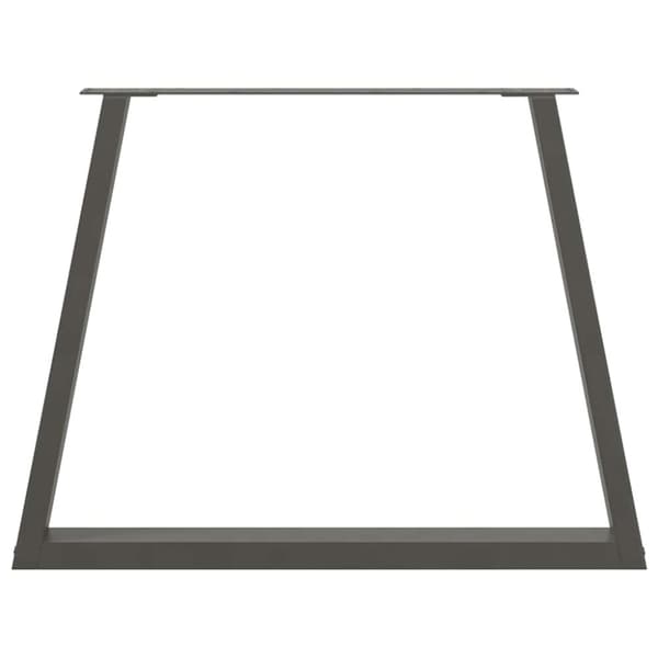 vidaXL Spisebordsben V-form 3 stk Antracit 90x(72-73,3) cm Stål