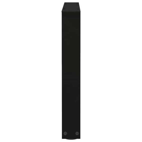 vidaXL Ruokapöydän jalat V-muotoinen 2 kpl Musta 60x(42-43,3) cm Teräs