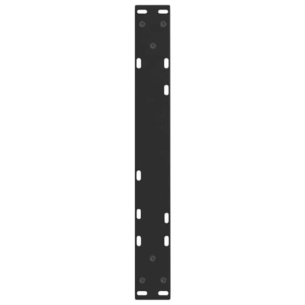 vidaXL Ruokapöydän jalat V-muotoinen 2 kpl Musta 60x(42-43,3) cm Teräs