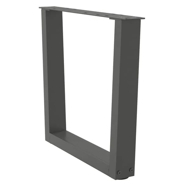 vidaXL Ruokapöydän jalat V-muotoinen 2 kpl Antrasiitti 50x(42-43,3) cm
