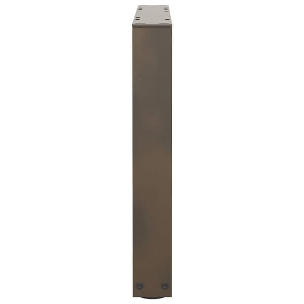 vidaXL Sohvapöydän jalat V-muotoiset 2 kpl Luonnonvärinen teräs 60x(42-43,3) cm Teräs