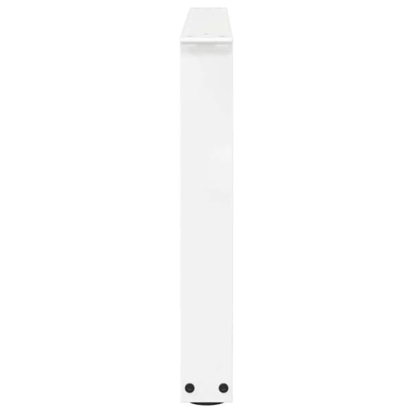 vidaXL Ruokapöydän jalat V-muoto 2 kpl Valkoinen 70x(42-43,3) cm Teräs
