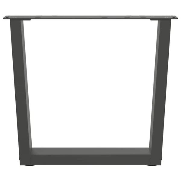 vidaXL Salongbordben V-formet 2 stk antrasitt 60 x (42-43,3) cm stål