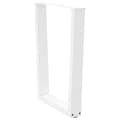Miniatyrbilde 5 av 10: vidaXL Spisebordben V-formet 2 stk hvit 70 x (72-73,3) cm stål