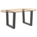 Miniatyrbilde 8 av 10: vidaXL Salongbordben V-formet 2 stk antrasitt 50x(42-43,3) cm stål