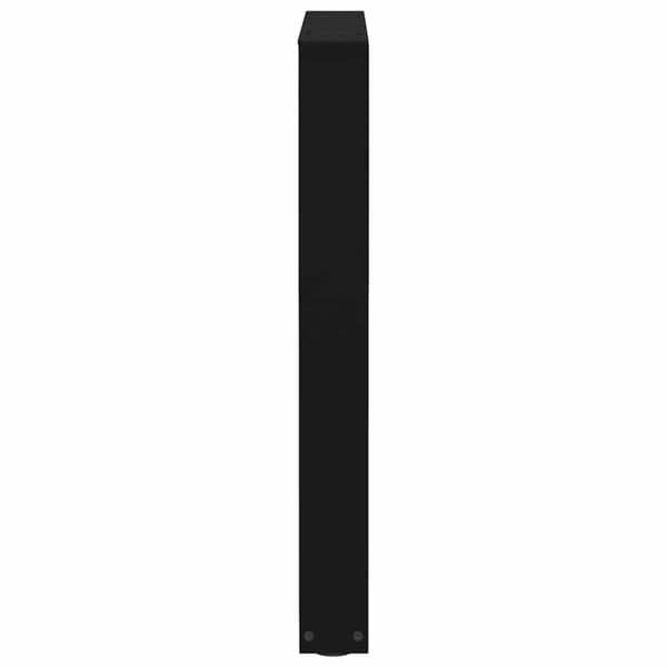 vidaXL Matbordsben V-formade 2 st svart 60x(72-73,3) cm stål