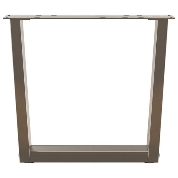 vidaXL Salongbordben V-formet 2 stk naturstål 60 x (42-43,3) cm stål
