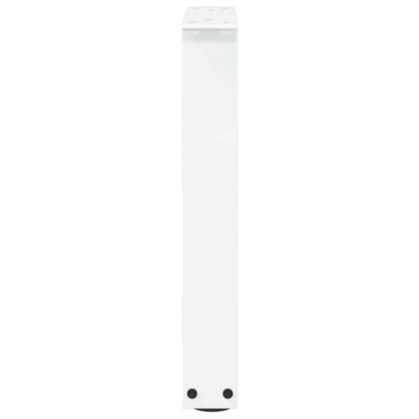 vidaXL Matbordsben V-formade 2 st vit 38x(42-43,3) cm stål