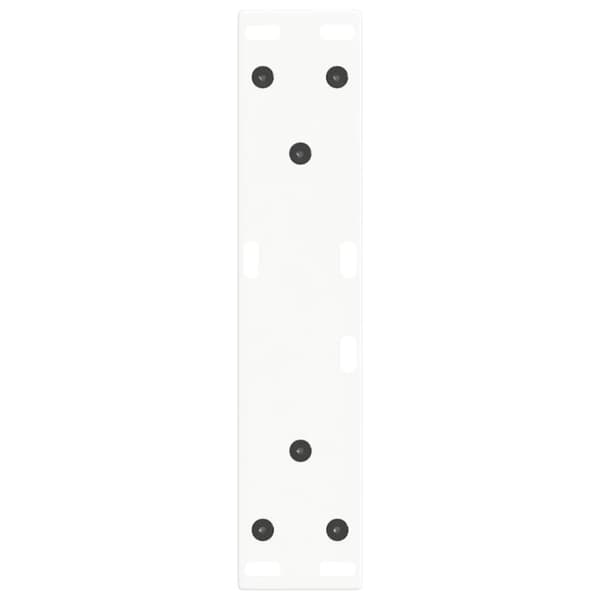 vidaXL Matbordsben V-formade 2 st vit 38x(42-43,3) cm stål