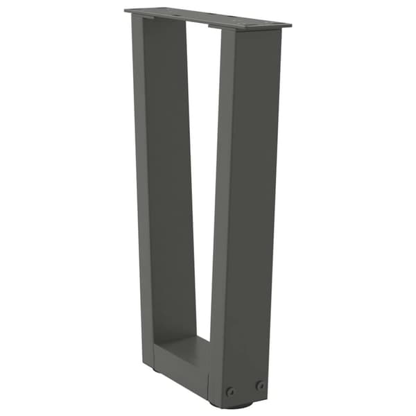 vidaXL Matbordsben V-formade 2 st antracit 38x(42-43,3) cm stål