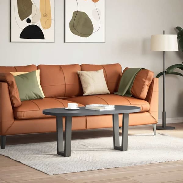 vidaXL Matbordsben V-formade 2 st antracit 38x(42-43,3) cm stål