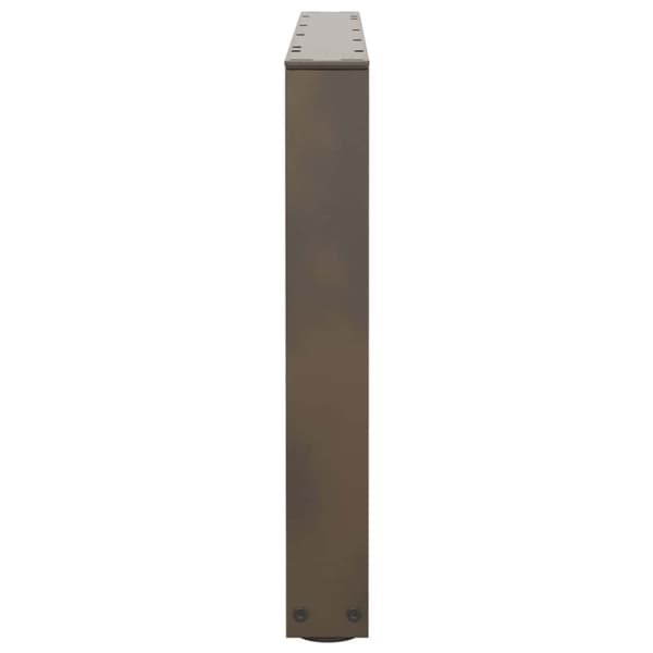 vidaXL Matbordsben V-formade 2 st naturstål 70x(42-43,3) cm stål