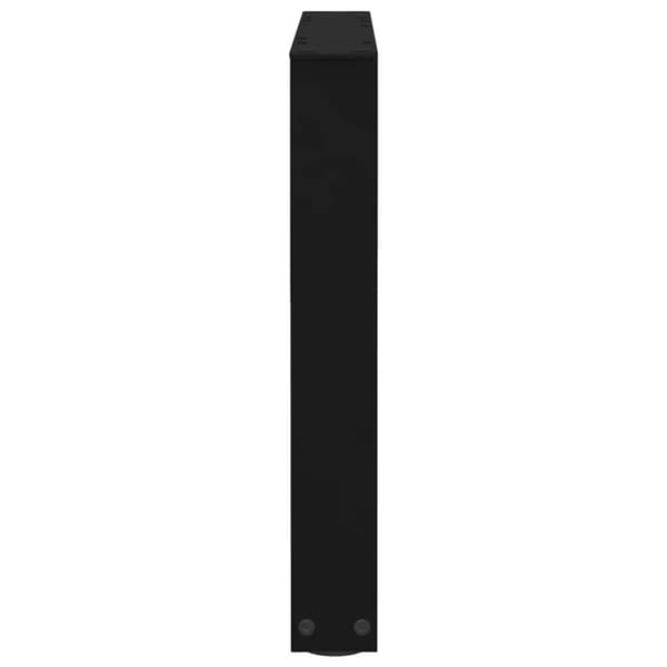 vidaXL Ruokapöydän jalat V-muoto 2 kpl Musta 50x(42-43,3) cm Teräs