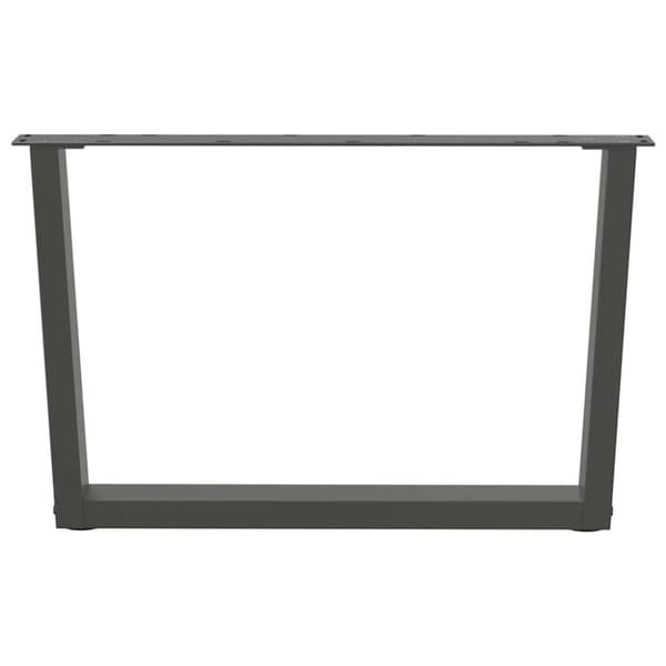 vidaXL Sohvapöydän jalat V-muotoiset 2 kpl antrasiitti 70x(42-43,3) cm teräs