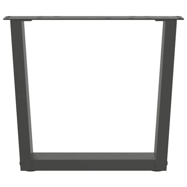 vidaXL Ruokapöydän jalat V-muoto 2 kpl Antrasiitti 60x(42-43,3) cm