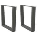 Pikkukuva 1 / 10: vidaXL Ruokapöydän jalat V-muoto 2 kpl Antrasiitti 60x(42-43,3) cm