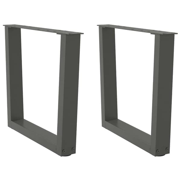 vidaXL Ruokapöydän jalat V-muoto 2 kpl Antrasiitti 60x(42-43,3) cm