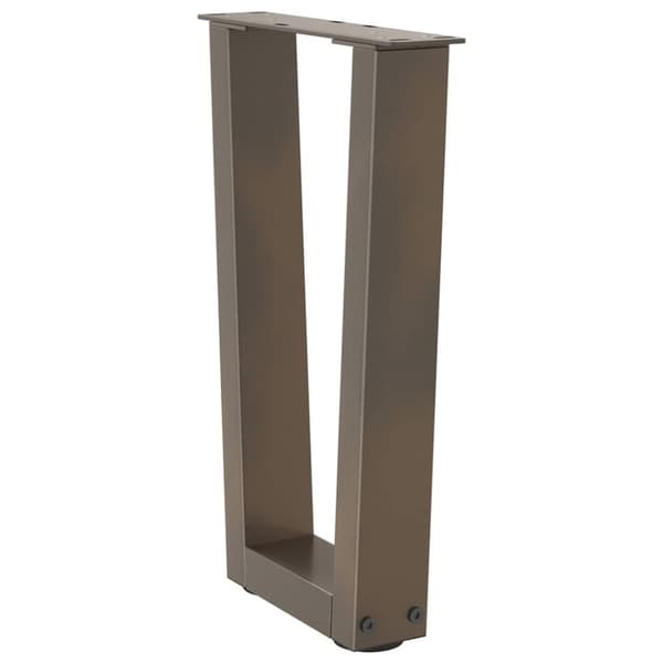 vidaXL Ruokapöydän jalat V-muoto 2 kpl Luonnonteräs 38x(42-43,3) cm