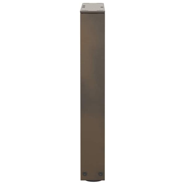 vidaXL Ruokapöydän jalat V-muoto 2 kpl Luonnonteräs 38x(42-43,3) cm