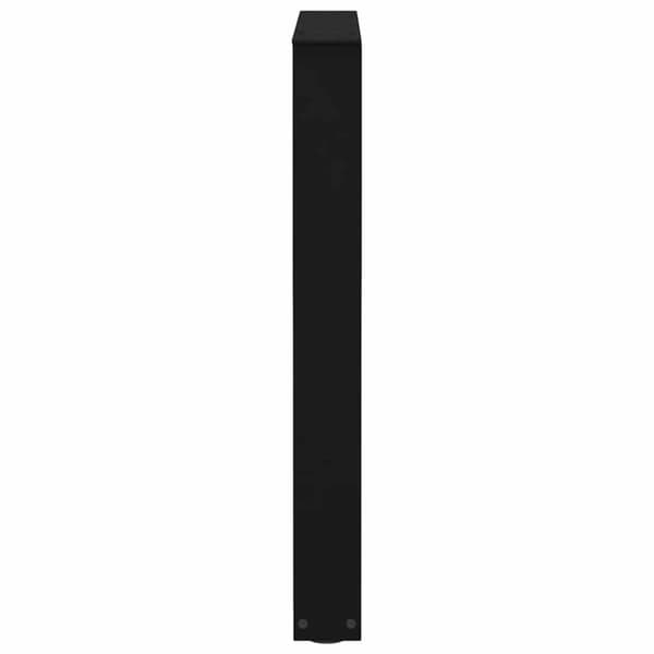 vidaXL Spisebordben V-formet 2 stk svart 70 x (72-73,3) cm stål