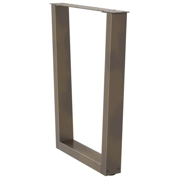vidaXL Spisebordben V-formet 2 stk naturstål 60 x (72-73,3) cm stål