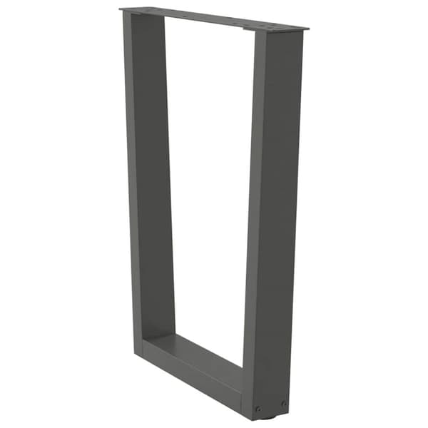 vidaXL Matbordsben V-formade 2 st antracit 70x(72-73,3) cm stål