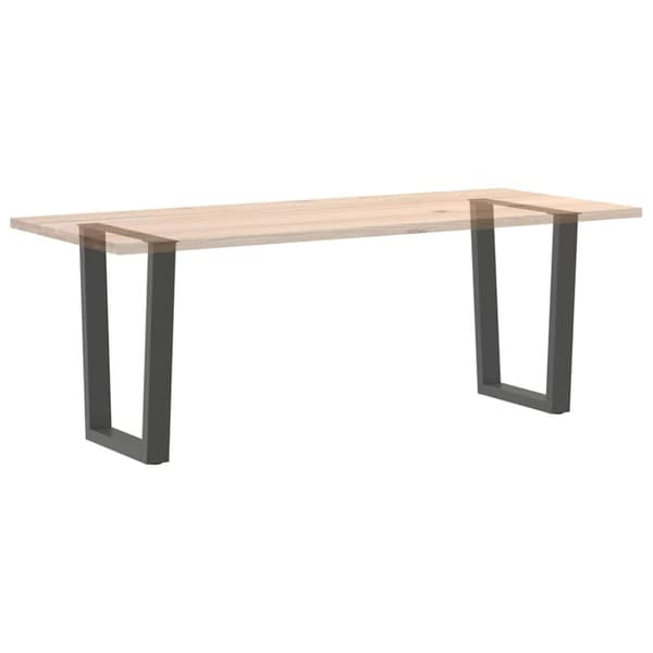 vidaXL Matbordsben V-formade 2 st antracit 70x(72-73,3) cm stål