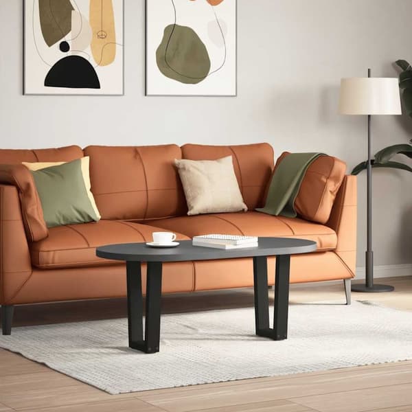 vidaXL Matbordsben V-formade 2 st svart 38x(42-43,3) cm stål