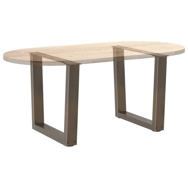 vidaXL Salongbordben V-formet 2 stk naturstål 50x(42-43,3) cm stål