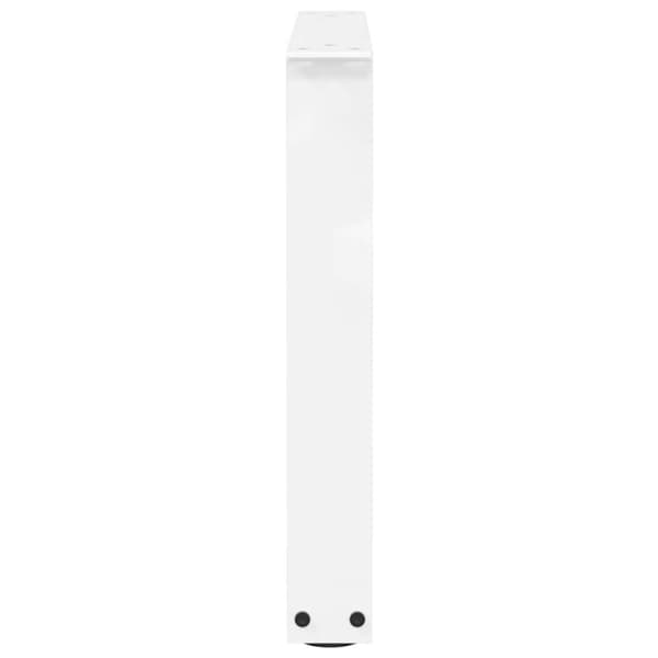 vidaXL Matbordsben V-formade 2 st vit 50x(42-43,3) cm stål