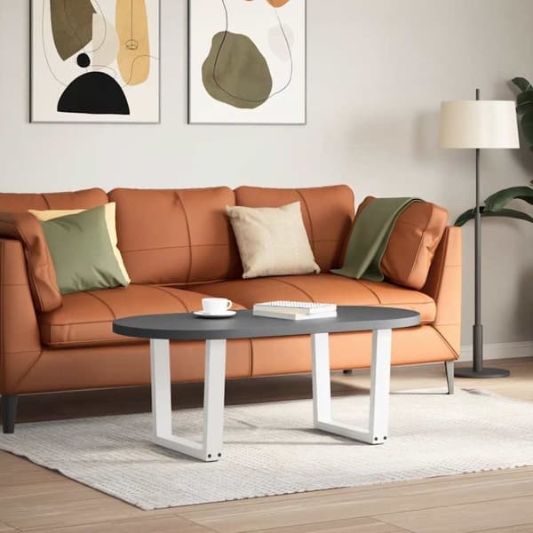 vidaXL Matbordsben V-formade 2 st vit 50x(42-43,3) cm stål