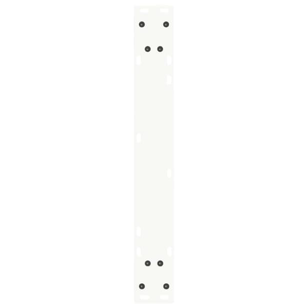 vidaXL Matbordsben V-formade 2 st vit 60x(72-73,3) cm stål