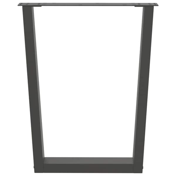 vidaXL Spisebordben V-formet 2 stk antrasitt 60 x (72-73,3) cm stål