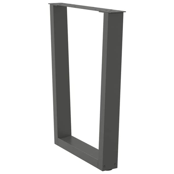 vidaXL Spisebordben V-formet 2 stk antrasitt 60 x (72-73,3) cm stål