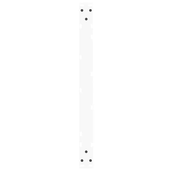 vidaXL Spisebordben V-formet 2 stk hvit 70x(42-43,3) cm stål