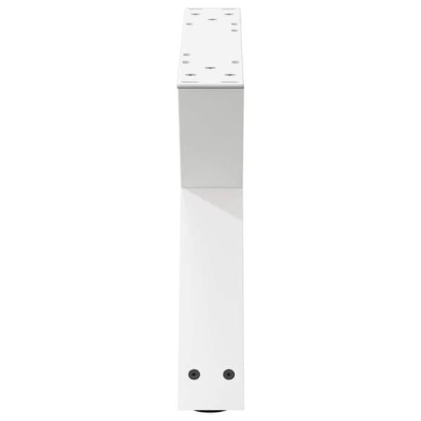 vidaXL Salongbordben 2 stk hvite 60 x (30-31,3) cm stål