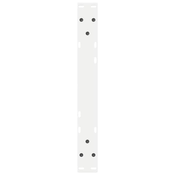 vidaXL Salongbordben 2 stk hvite 60 x (30-31,3) cm stål