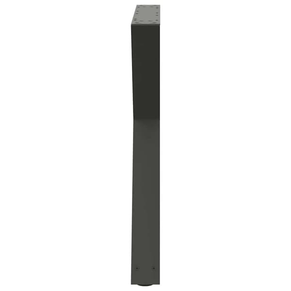 vidaXL Matbordsben 2 st antracit 80x(72-73,3) cm stål