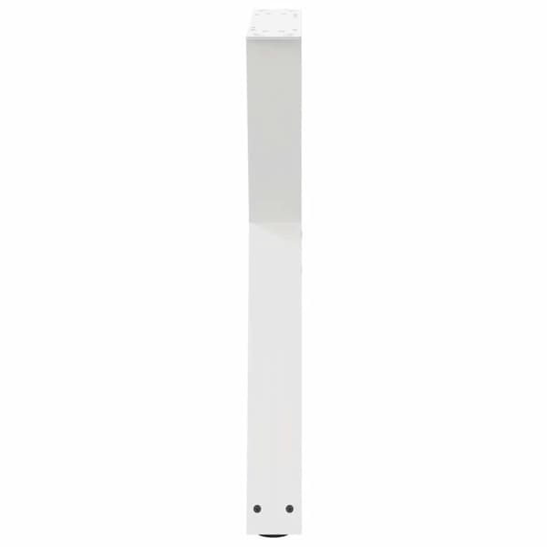 vidaXL Spisebordben 2 stk hvite 60 x (72-73,3) cm stål