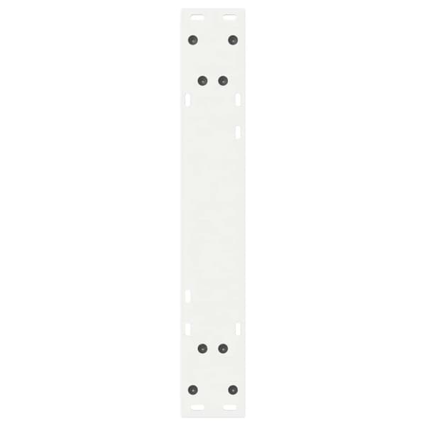 vidaXL Spisebordben 2 stk hvite 60 x (72-73,3) cm stål