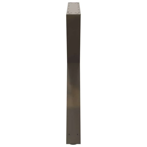 vidaXL Spisebordben 2 stk naturell 90x(72-73,3) cm stål
