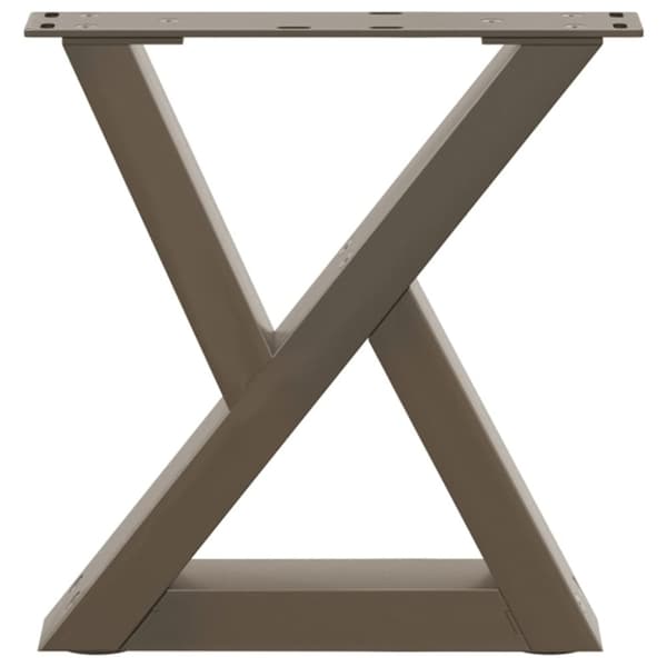 vidaXL Salongbordben 2 stk naturstål 30x(30-31,3) cm stål