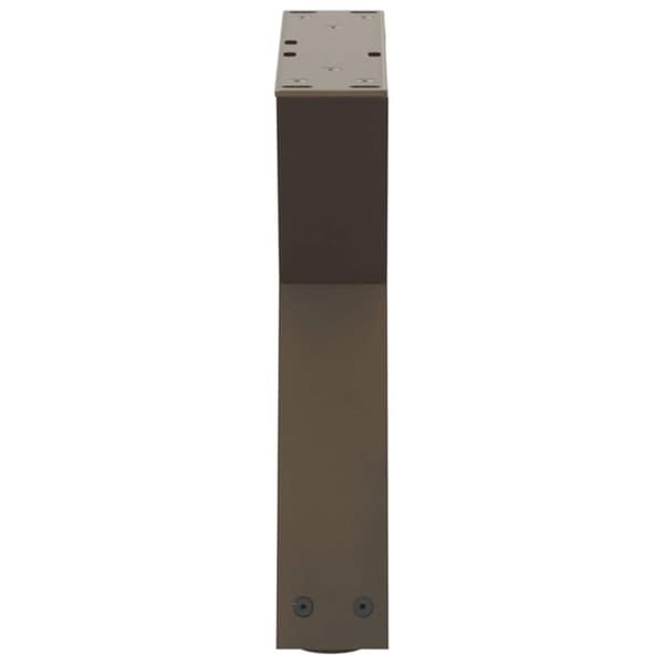 vidaXL Salongbordben 2 stk naturstål 30x(30-31,3) cm stål