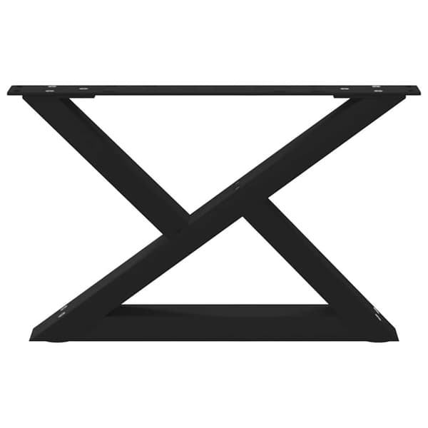 vidaXL Soffbordsben 2 st svart 60x(30-31,3) cm stål