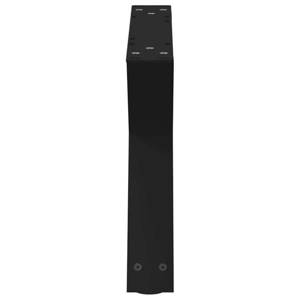 vidaXL Soffbordsben 2 st svart 60x(30-31,3) cm stål